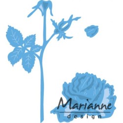 (LR0451)Creatables stencil Tiny's Rose