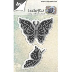 (6002/0590)Cutting & Embossing stencil Butterflies