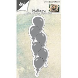 (6002/0668)Cutting & Embossing stencil Balloons