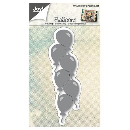 (6002/0668)Cutting & Embossing stencil Balloons