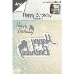 (6002/0667)Cutting & Embossing stencil Happy Birthday