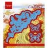 (LR0456)Creatables stencil Butterfly border