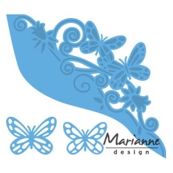 (LR0456)Creatables stencil Butterfly border