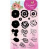 (STAMPLS17)Clear Stamps Layered Flower Stamps nr.17