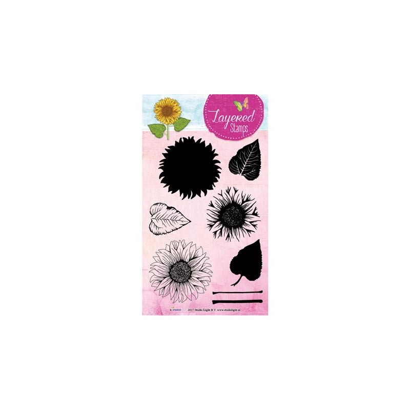 (STAMPLS16)Clear Stamps Layered Flower Stamps nr.16