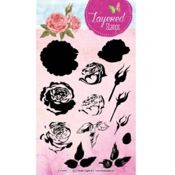 (STAMPLS13)Clear Stamps Layered Flower Stamps nr.13