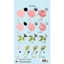 (STAMPLS13)Clear Stamps Layered Flower Stamps nr.13