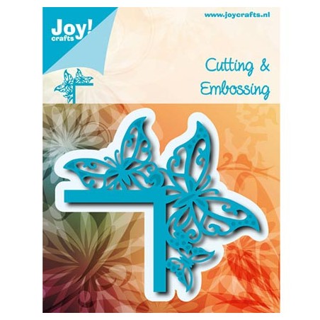 (6002/0764)Cutting & Embossing stencil border butterfly