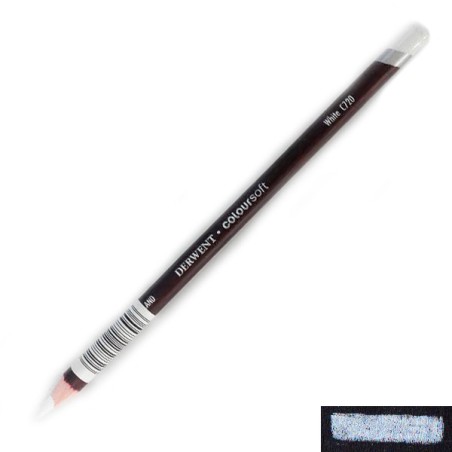 (0701024)Derwent coloursoft Pencils white C720