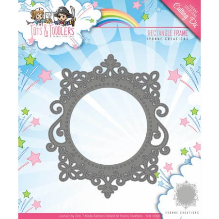 (YCD10090)Die - Yvonne Creations - Tots and Toddlers - Rectangle