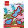 (LR0461)Creatables stencil Tiny's frogs and dragonfly