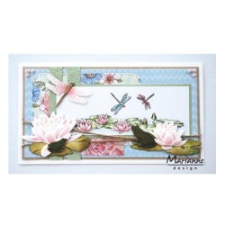 (LR0461)Creatables stencil Tiny's frogs and dragonfly