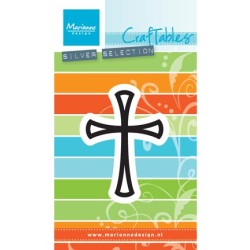 (CR1400)Craftables stencil Graceful cross