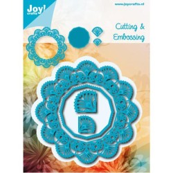 Cutting embossing Noor! - Flowercircle/Hexagon12