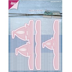 (6002/0761)Cutting stencil Mery's Boat border