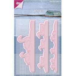 (6002/0760)Cutting - embossing stencil Mery's ducks borders