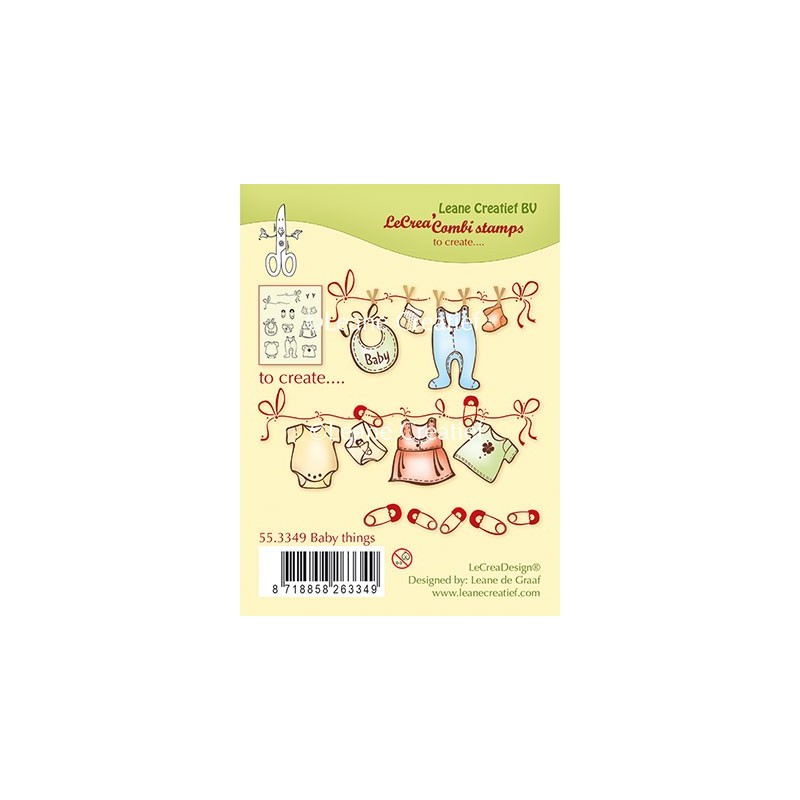 (55.3349)Clear stamp combi Baby Things