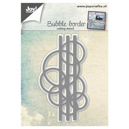 (6002/0519)Cutting & Embossing stencil Bubbles border