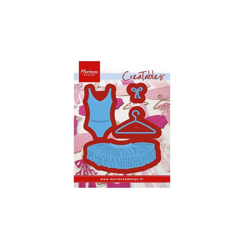 (LR0467)Creatables stencil Ballet dress