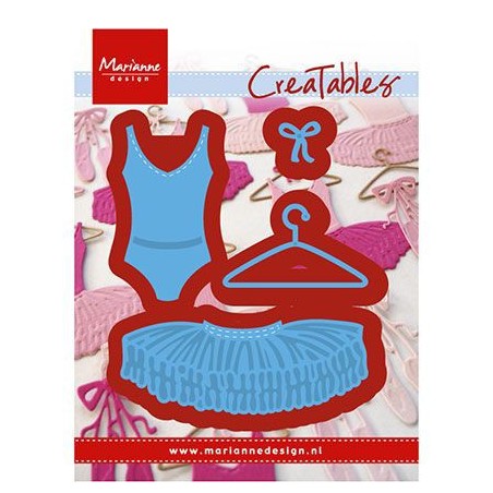 (LR0467)Creatables stencil Ballet dress