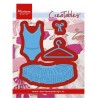 (LR0467)Creatables stencil Ballet dress