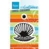 (CR1407)Craftables stencil Scallop