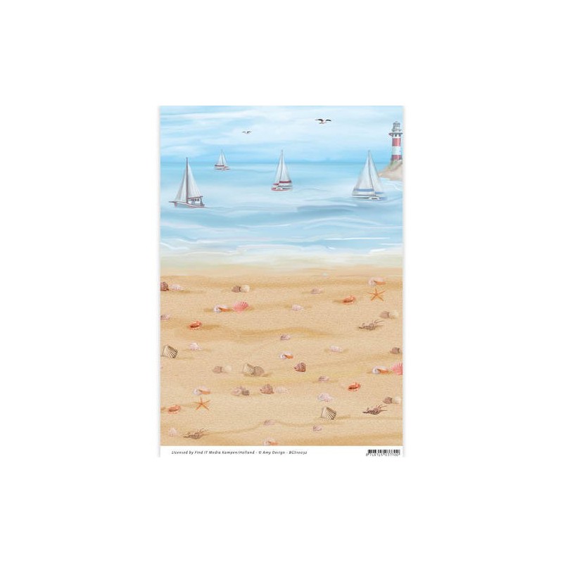 (BGS10032)Backgroundsheets - Amy Design - Maritime (10B)