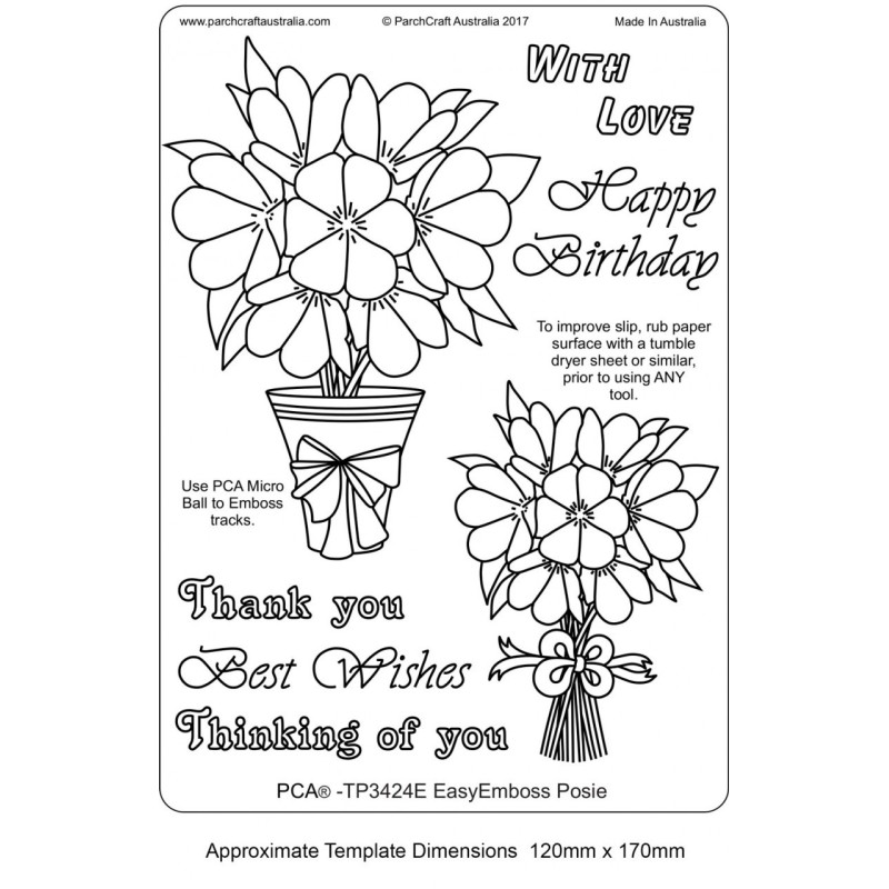 (TP3424E)PCA® EasyEmboss Posie