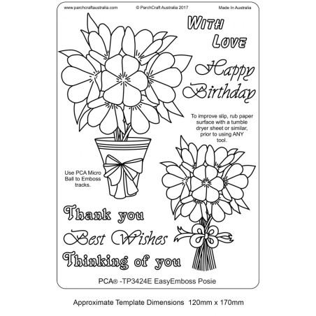 (TP3424E)PCA® EasyEmboss Posie