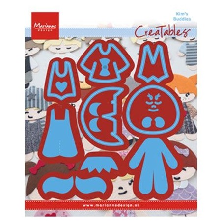 (LR0474)Creatables stencil Kim's Buddies