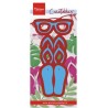 (LR0477)Creatables stencil Flip flops & sun glasses