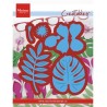 (LR0478)Creatables stencil Hibiscus & tropical leaves