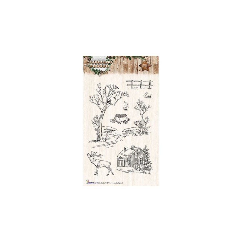 (STAMPWW192)Clear Stamps Woodland Winter nr.192