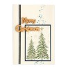 (55.3714)Clear stamp combi Christmas trees