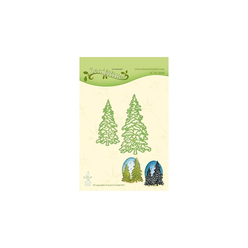 (45.3608)Lea'bilitie mal die Cutting/Emb. Christmas trees