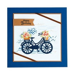 (45.3554)Lea'bilitie mal die Cutting/Emb. Bicycle with baskets