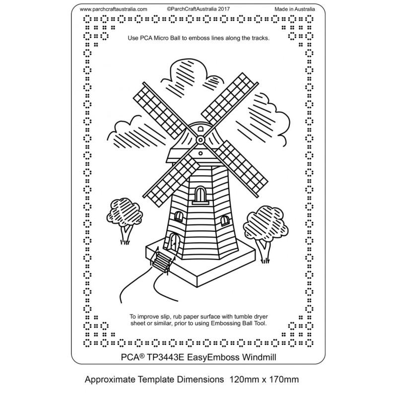 (TP3443E)PCA® EasyEmboss Windmill