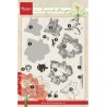 (TC0860)Clear stamp Tiny's amaryllis (layering)