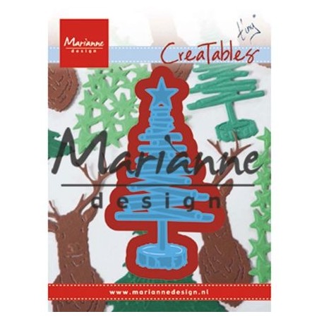 (LR0492)Creatables stencil Tiny's Christmas tree wood