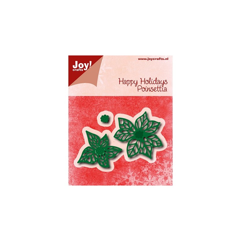 (6002/0776)Cutting & Embossing Happy Holidays - Poinsettia