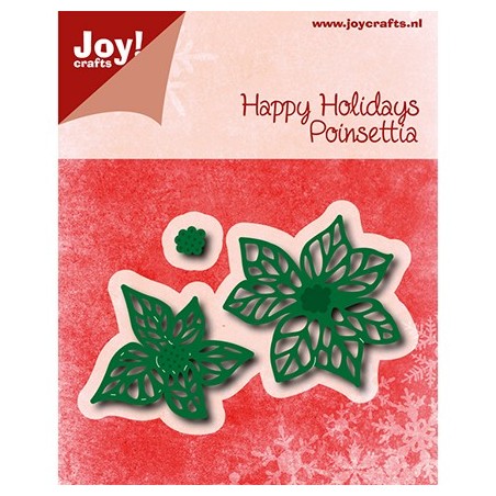 (6002/0776)Cutting & Embossing Happy Holidays - Poinsettia