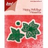 (6002/0776)Cutting & Embossing Happy Holidays - Poinsettia