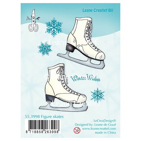 (55.3998)Clear stamp Figure Skates