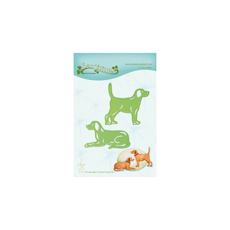 (45.3905)Lea'bilitie mal die Cutting/Emb. Dogs 2