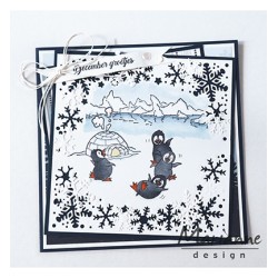 (HT1629)Clear stamp Hetty's Polar Ice