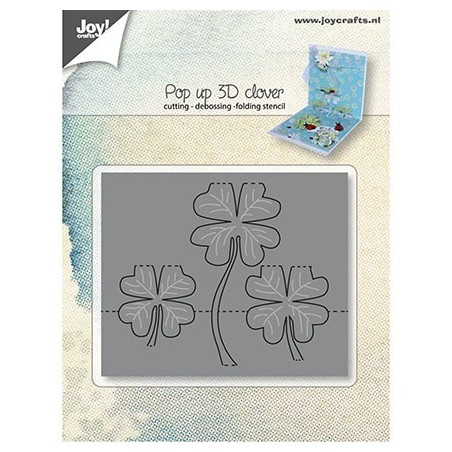 (6003/2016)Cutting, Embossing & Debossing Pop up - 3D Clover