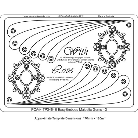 (TP3464E)PCA® EasyEmboss Majestic Gems -3