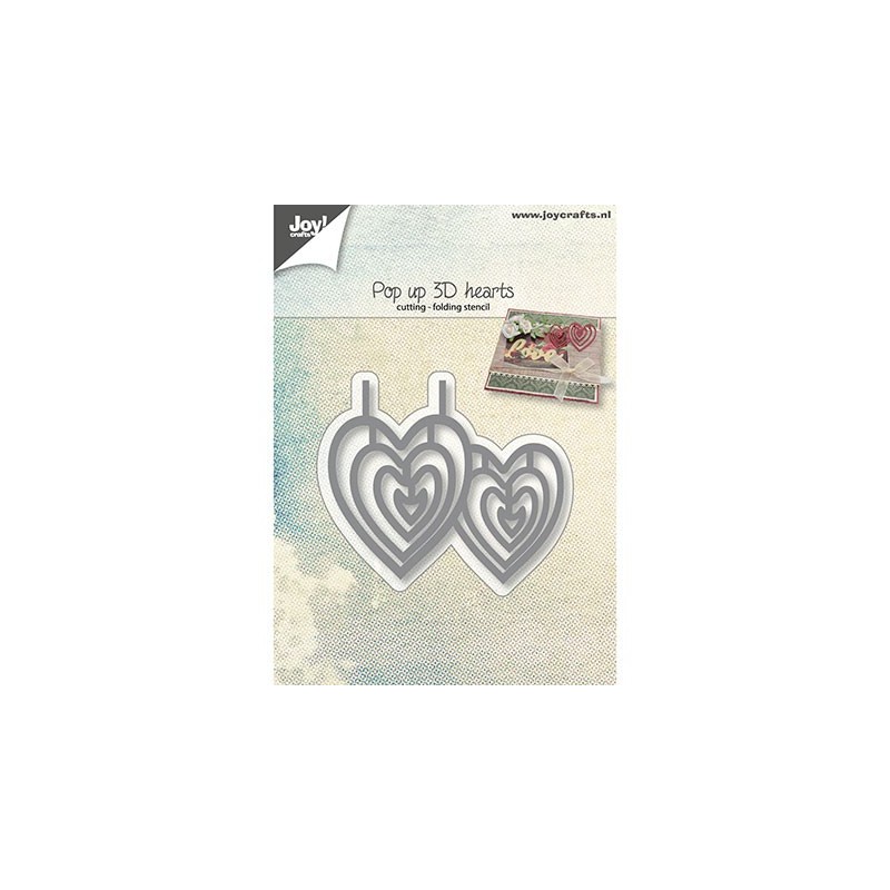 (6003/2020)Cutting, Embossing & Debossing Pop up - 3D Hearts