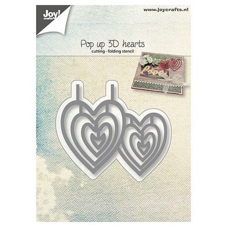 (6003/2020)Cutting, Embossing & Debossing Pop up - 3D Hearts