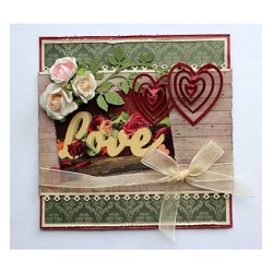 (6003/2020)Cutting, Embossing & Debossing Pop up - 3D Hearts